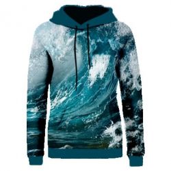 Жіноче 3D худі Wave of the ocean
