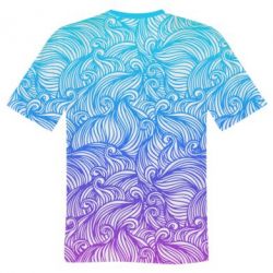 Чоловіча футболка 3D Waves Art - PrintSalon