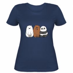 Женская футболка We are ordinary bears - PrintSalon