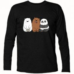 Футболка с длинным рукавом We are ordinary bears - PrintSalon