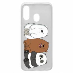 Чехол для Samsung A40 We are ordinary bears - PrintSalon