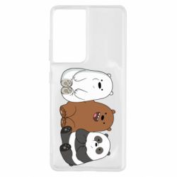 Чехол для Samsung S21 Ultra We are ordinary bears - PrintSalon