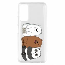 Чехол для Huawei P Smart 2021 We are ordinary bears - PrintSalon
