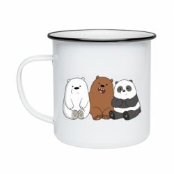 Кружка эмалированная We are ordinary bears - PrintSalon