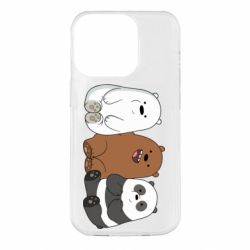 Чехол для iPhone 14 Pro We are ordinary bears - PrintSalon