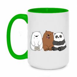Чашка двухцветная 420ml We are ordinary bears - PrintSalon