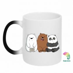 Чашка-хамелеон We are ordinary bears - PrintSalon
