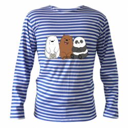 Тельняшка с длинным рукавом We are ordinary bears - PrintSalon