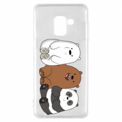 Чехол для Samsung A8 2018 We are ordinary bears - PrintSalon