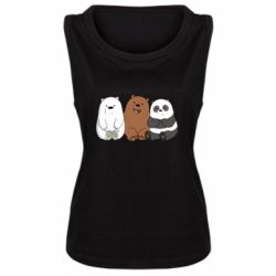 Женская майка We are ordinary bears - PrintSalon