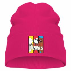 Детская шапка We bare bears collage - PrintSalon