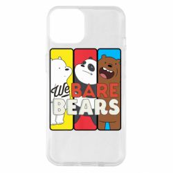 Чехол для iPhone 14 We bare bears collage