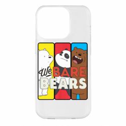 Чехол для iPhone 14 Pro We bare bears collage - PrintSalon