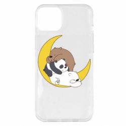 Чехол для iPhone 14 Plus We bare bears sleep - PrintSalon