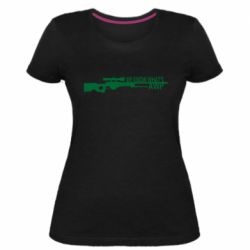 Женская премиум футболка We know what's awp - PrintSalon