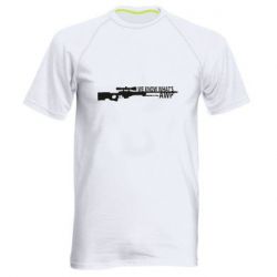 Мужская футболка для спорта We know what's awp - PrintSalon