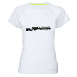 Женская футболка для спорта We know what's awp - PrintSalon