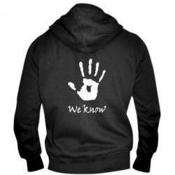 Чоловіче худі на блискавці We know - PrintSalon