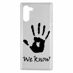 Чехол для Samsung Note 10 We know