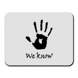 Килимок для миші We know - PrintSalon