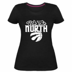 Женская премиум футболка We the north and the ball - PrintSalon