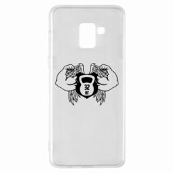 Чехол для Samsung A8+ 2018 Weight with wings - PrintSalon