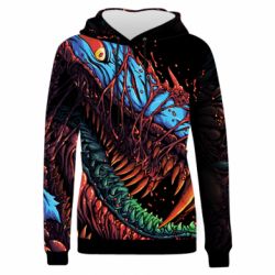 Жіноче 3D худі Werewolf monster - PrintSalon