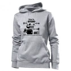 Женское худи What bitcoin 1s - PrintSalon