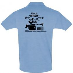 Мужское поло What bitcoin 1s - PrintSalon