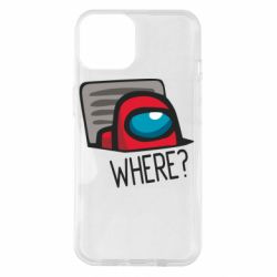 Чехол для iPhone 14 Where? ( Among Us ) - PrintSalon