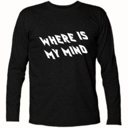 Футболка с длинным рукавом Where is my mind - PrintSalon