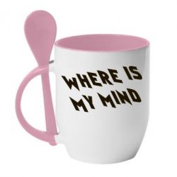 Чашка с ложкой Where is my mind - PrintSalon