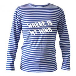 Тельняшка с длинным рукавом Where is my mind - PrintSalon