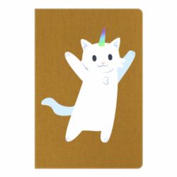 Блокнот White cheerful cat