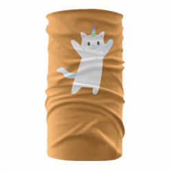 Бандана White cheerful cat - PrintSalon