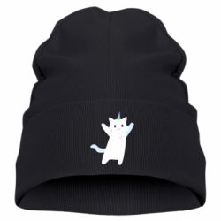Детская шапка White cheerful cat - PrintSalon