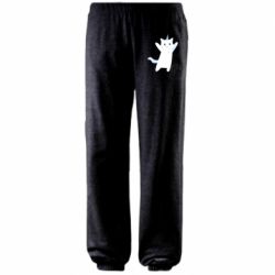 Штаны White cheerful cat