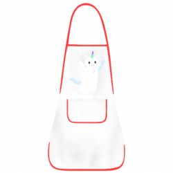 Фартук White cheerful cat - PrintSalon