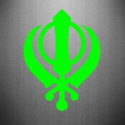 Наклейка White Khanda - PrintSalon