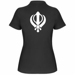 Женское поло White Khanda - PrintSalon