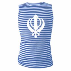 Майка-тельняшка White Khanda - PrintSalon