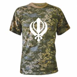 Камуфляжная футболка White Khanda - PrintSalon