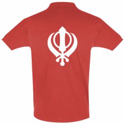Мужское поло White Khanda - PrintSalon