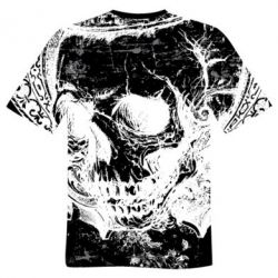 Чоловіча футболка 3D White Skull - PrintSalon