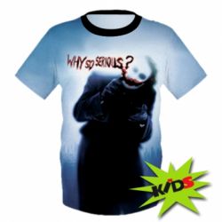 Детская 3D футболка Why so serious - PrintSalon