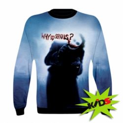 Детский 3D свитшот Why so serious - PrintSalon