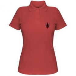 Женское поло Wiedzmin logo-PrintSalon Женское поло Wiedzmin logo