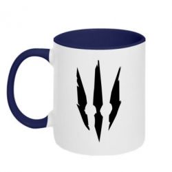 Чашка двухцветная 320ml Wiedzmin logo-PrintSalon Чашка двухцветная 320ml Wiedzmin logo