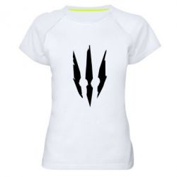 Женская футболка для спорта Wiedzmin logo - PrintSalon