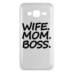 Чехол для Samsung J3 2016 Wife mom boss - PrintSalon